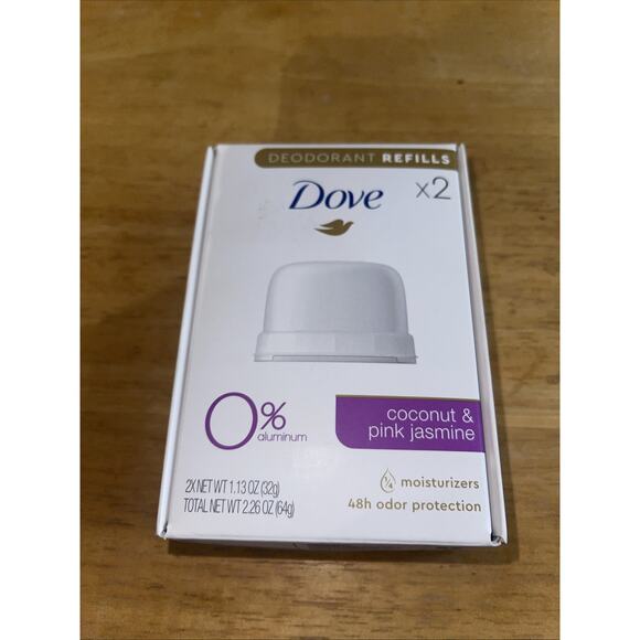 Dove Other - Dove Deodorant Refills for Women Coconut & Pink Jasmine, Aluminum Free, 1.13 oz